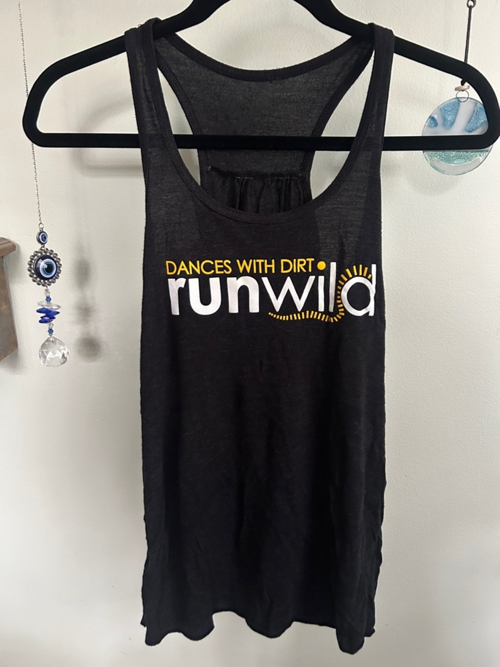 runwild 'Dances With Dirt' Black Graphic Tank Top